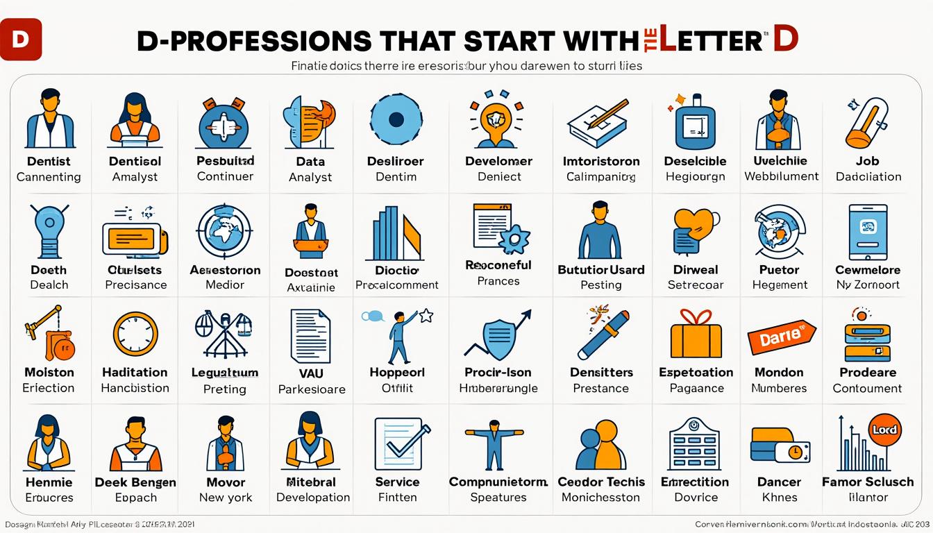 découvrez notre liste complète des métiers commençant par la lettre d, comprenant des descriptions, compétences requises et opportunités de carrière. explorez les informations essentielles pour orienter votre choix professionnel.