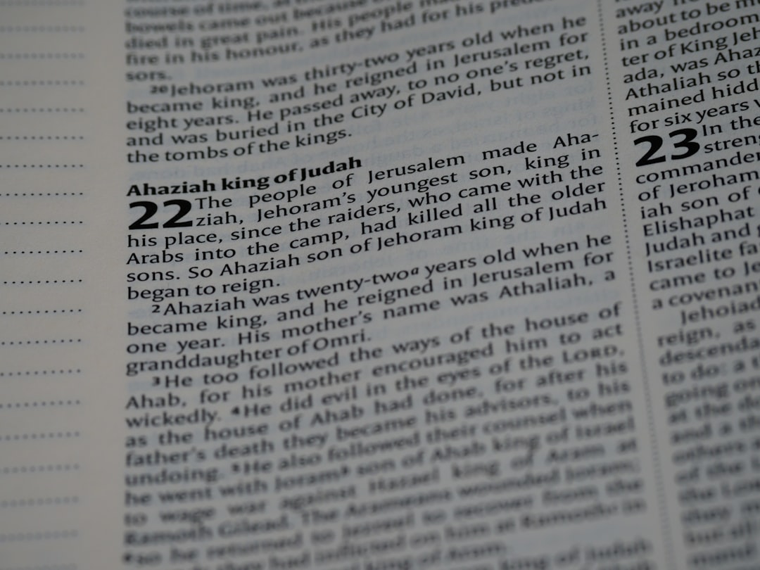 a close up of a page of a book